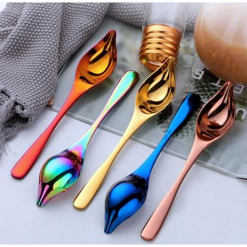 Stainless Steel Long Handle Duck Mouth Sauce Spoon Scoop Tableware Cooking Tool Sauce Spoon Scoop Tableware Cooking Tool Spoon