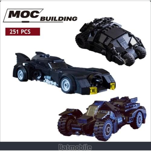Movie model creator MOC model creator MOC bat building block car knight bat cool car block toy DIY child toy