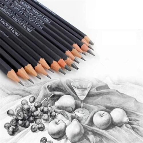 LLD Drawing Pencil Set Wooden Professional Art Set Supplies Hard/medium/soft Sketch Charcoal Pencils Art Painting Stationery