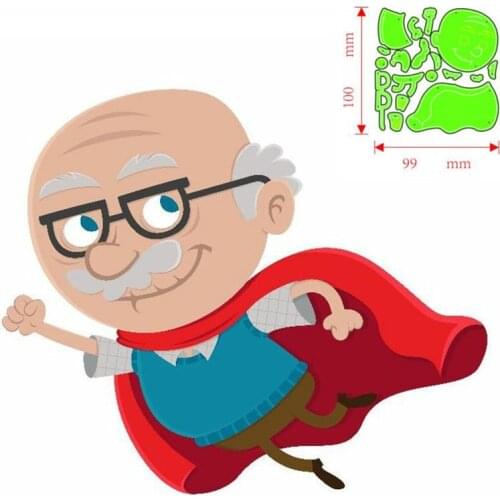 Metal Cutting Dies Old grandfather DIY Scrapbooking Paper Cards Decorative Craft Embossing