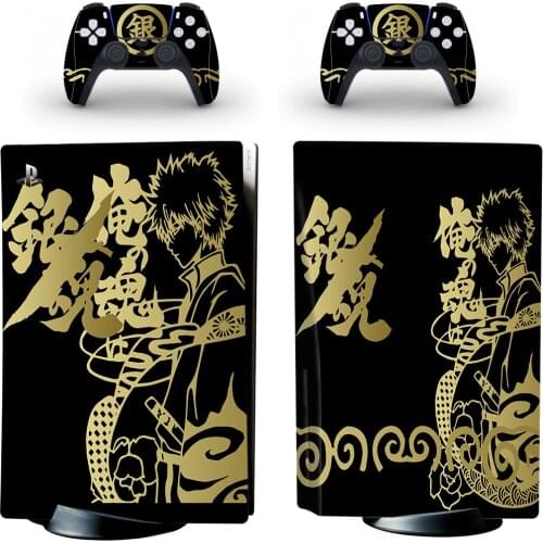 Gin Tama PS5 Standard Disc Edition Skin Sticker Decal Cover for PlayStation 5 Console & Controller PS5 Skin Sticker Vinyl