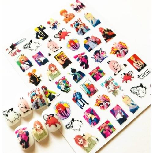 Newest series TSC-246 3d nail art stickers decal template diy nail tool decorations