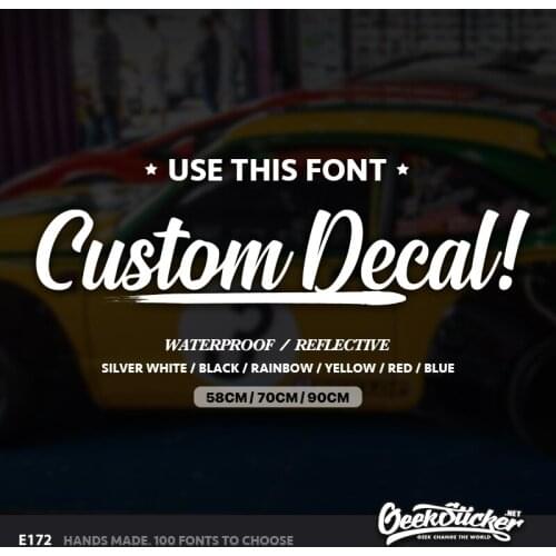 Custom Car Front Window Windshield Decal JDM Hellaflush Waterproof Reflective Vinyl Decal Car Sticker for BMW TOYOTA MAZDA HONDA