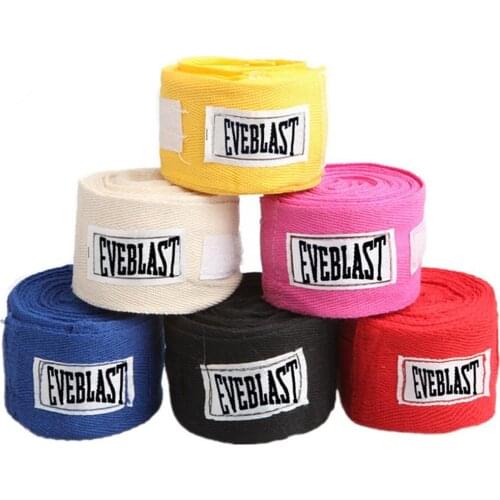 2Pcs Cotton Kick Boxing Wraps Bandage 3M Sports Straps Sanda Muay Thai MMA Taekwondo Hand Gloves Wraps Fitness Belts