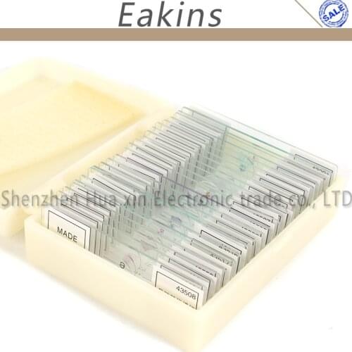 25/11/50pcs/set Different Kinds Prepared Microscope Glass Slides For Student Biological Science Education Studying