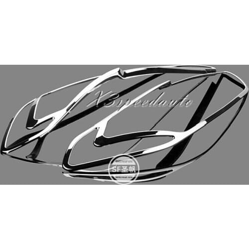 Car Styling Stickers Chromed Head Light Lamp Cover Trim For Ford Mondeo Fusion 2013-2018