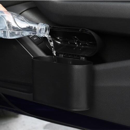 Universal Hanging Car Trash Garbage Can Flip Lid Dustbin Interior Organizer Box for Acura RLX CL EL CSX ILX MDX NSX RDX RL SLX