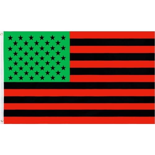 3x5ft Stock USA African Black Matter Banner Afro American Flag