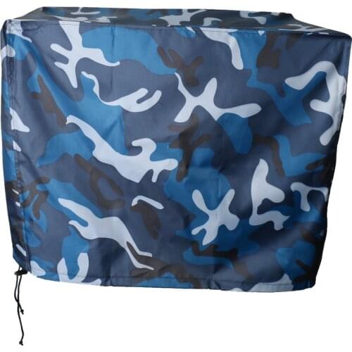 Waterproof Vented Outboard Motor Boat Cover Ocean Camo for 70-150 HP Engines Waterproof Oxford fabric mildew & UV resistance