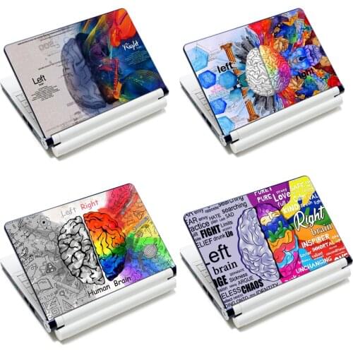 Laptop Skin Decal Sticker Film Brain Prints Computer Notebook Screen Protector Waterproof For 15 15.4 15.6" macbook/ hp/ acer