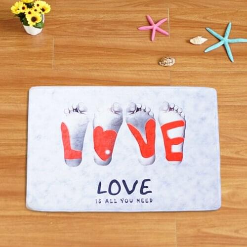 Zeegle Flannel Doormats Indoor Soft Mats For Hallway Anti-slip Kids Room Rug Kitchen Floor Mats Absorbent Bathroom Mats Carpets