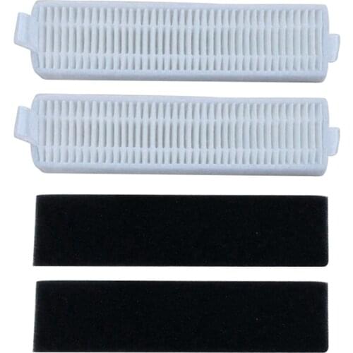 2* Filters + 2* Filter Cotton Replacement White Filter Cotton Filter Repair Tool For Ecovacs Deebot Slim 2 Vacuum Cleaner Motors