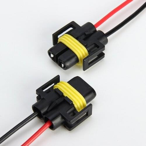 20pcs Car H8 H11 880 881 Headlight fog lamp Bulb Holder Auto LED Bulb Socket H11 LED Lamp Holders H27 adapter Connector Pig Plug