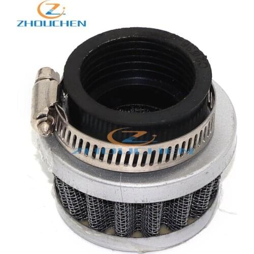 35mm Air Filter Chromed Pod Cleaner For 2 Storke Moped Scooter 50cc 70cc 90cc 110cc Pit Dirt Bikes ATV Quad