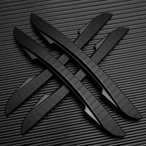 4Pcs/Set Car Side Door Edge Rear View Mirror Cover Protection Strip Anti Scratch Collision Sticker Auto Exterior Accessories