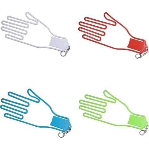 4pcs/set Golf Glove Stretcher With Key Chain Plastic Glove Rack Golf Glove Hanger Holder Golf Accessory