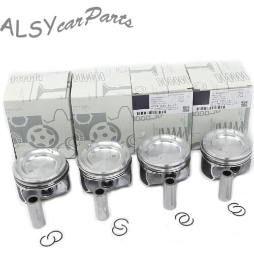 4PCS 2.0T Engine Pistons Rings Set Bolt Diameter Φ20mm A 274 030 16 17 A2740301617 For Mercedes-Benz C250 C300 GLS260 E300 V250
