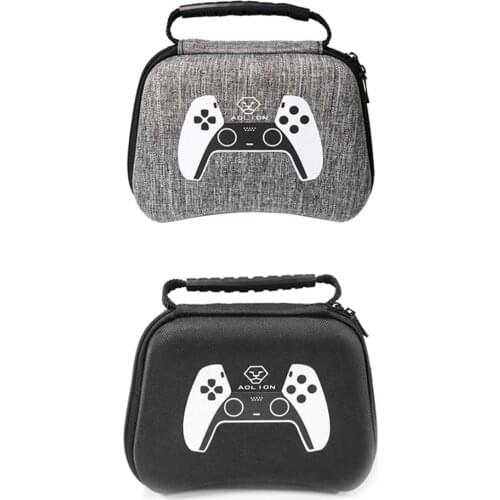 ALLOYSEED New Portable EVA Hard Shell Carrying Case for DualSense Silkscreen Print Waterproof Storage Case for PS5 Controller
