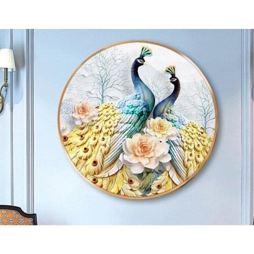 Diy 5d Sale Diamond Embroidery, Diamond Mosaic,Full,Couples,Peacock,Diamond Painting, Cross Stitch,3d, Decoration, Gift