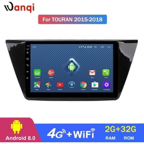 4G Lte All Netcom10 inch android 8.0 full touch for Touran 2015-2018 car dvd multimedia gps navigation system