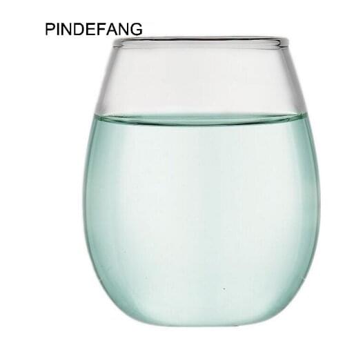 PINDEFANG 350ml / 12.32 fl.oz Hand-blown Red Wine Glass Cup Juice Mug Cocktail Wine Goblet Milk Coffee Creative Gadget drinkware