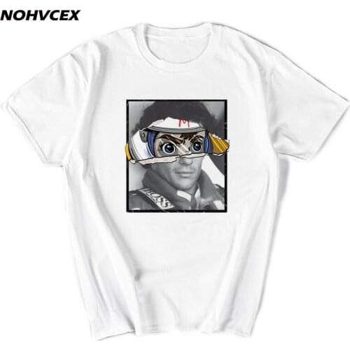 Ayrton Senna Simple Style Tee Mens Short Sleeve Cotton T Shirt