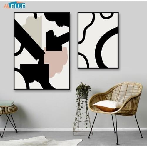 Geometry Shapes Canvas Painting Abstract Wall Art Poster Prints Decorative Pictures For Living Room Nordic Decoration Home Decor