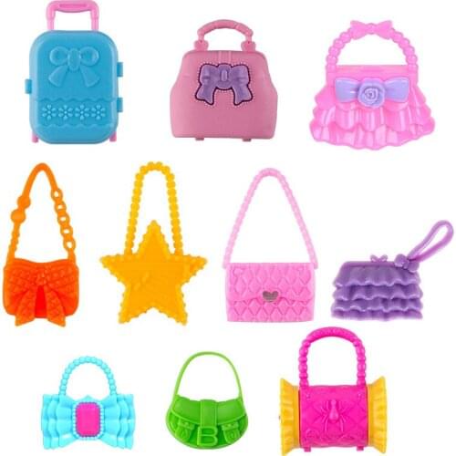 Doll Toys Accessories Set Toyss Hobbies Doll Dolls Set Gift for Girl Pink Skirt Clothes Doll Toy Shoes Glasses Handbag Dress