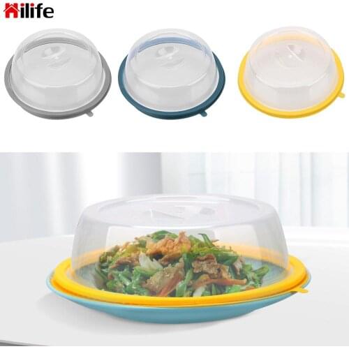 HILIFE Dust Cover Dish Food Covers Transparent Dishes Insulation Useful Fruit Cover for Home Bread Dessert Dish Keep Warm
