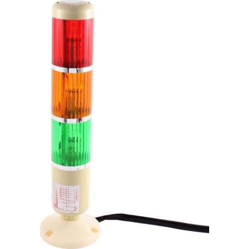 LTA-205W3 DC 12V 24V 220V Red Yellow Green Signal Tower Lamp Industry Warning Stack Light