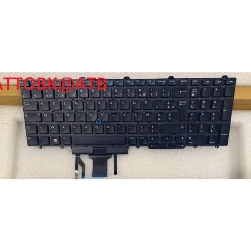 New French laptop keyboard for DELL Latitude E5550 E5570 M3510 7510 M7510 7710 M7520 7720 FR layout with backlit keyboard