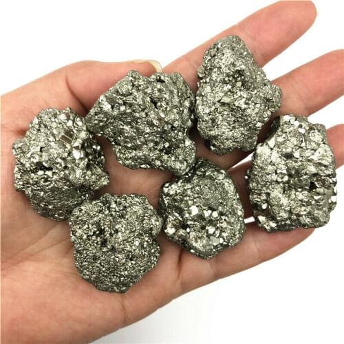 Wholesale 1pc Natural Iron Pyrite Cluster Crystal Stone Rough Display Specimen Minerals Natural Quartz Crystals