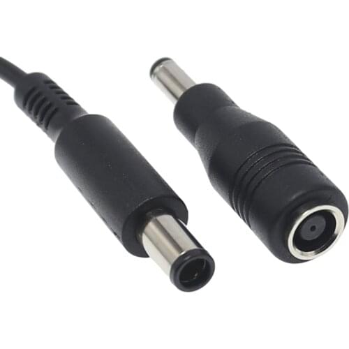 Pingle D755 DC Jack Connector 7.4x5.0mm Female to 5.5x2.5mm for DELL Laptop Power Adapter Extender Converter