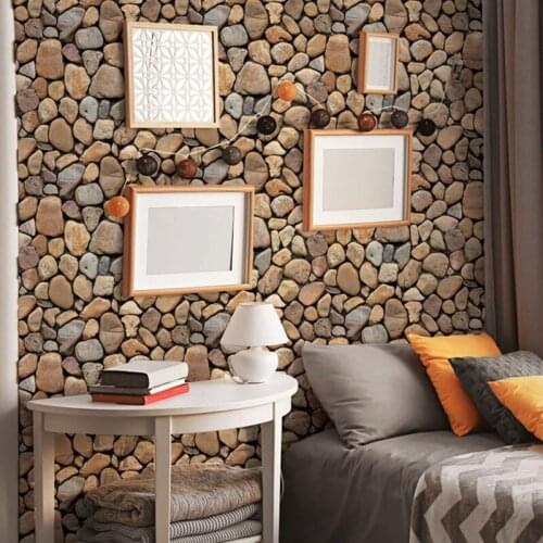 30x30cm 3D Brick Stone Self-Adhesive Wall Stickers Noise-Proof Home Decor Waterproof Wallpaper Living Room Collision Avoidance