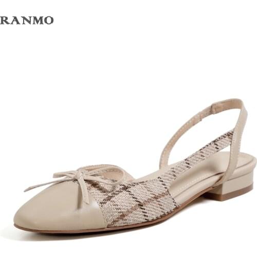 Womens shoes summer outdoor sandals low heels casual comfortable shoes everyday commuter shoes plaid stripes women sandals