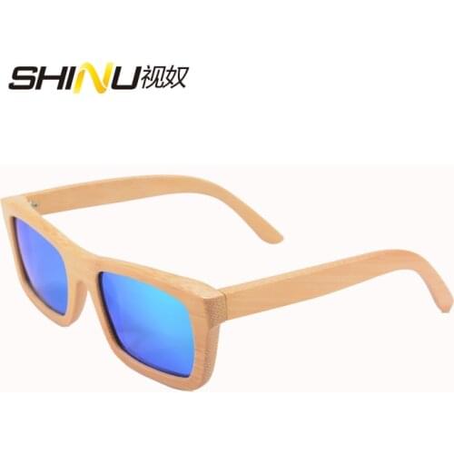 Retro nature bamboo Sunglasses with original bamboo wooden case Purely Hand Made men women Oculos de sol Z6033