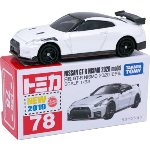 Takara Tomy Tomica No. 078 NISSAN-GT-R NISMO 2020 model White Diecast Car Model Children Toys #78 New