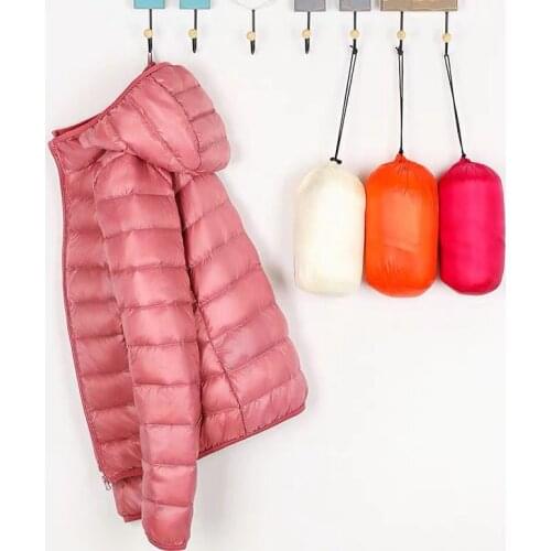 Ultra Light Duck Down Jackets Women 2020 New Hooded Winter Coat Long Sleeve Warm Slim 4XL Plus Size Jacket Lady Jaqueta Feminina