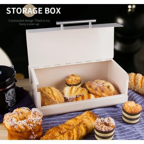 Japanese Bread Box Kitchen Retro Oversized Iron Baked Desserts Confectionery Bread Preservat Storage Box Household Accessories
