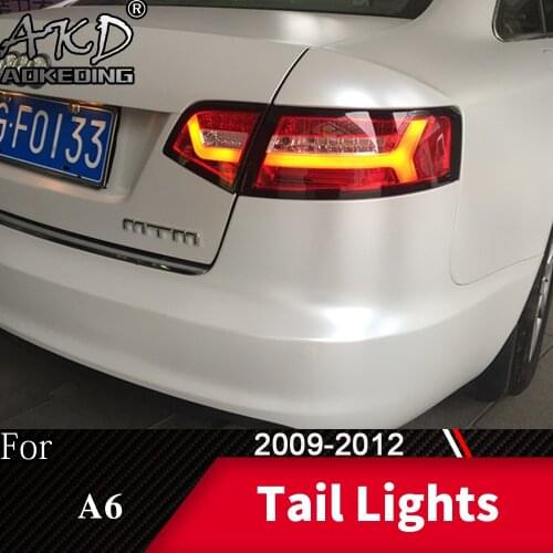 Tail Lamp For Car AUDI A6 2009-2012 A6L LED Tail Lights Fog Lights Daytime Running Lights DRL Tuning Cars Car Accessories