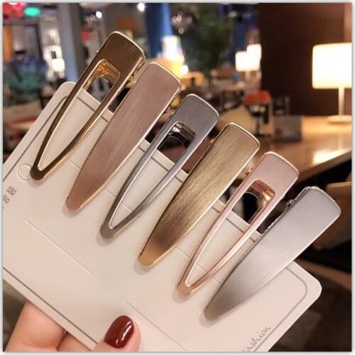 6pcs/set Simple Geometric Metal Hair Clip for Women Girls Hair Barrette High Quality Alloy Hairpin Styling Accessories