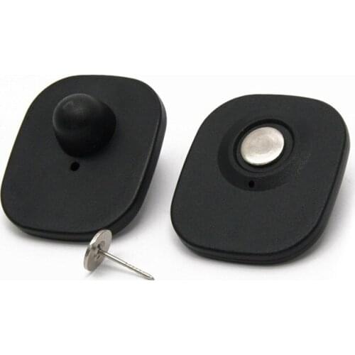 500pcs/lot EAS RF Security Hard Tags With Magnetic Lock anti-theft pin tag 70*58mm 8.2mhz EAS RF removing retail security tags