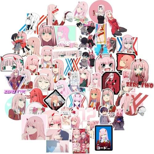 10/50PCS Anime Cartoon DARLING In The FRANXX Girl Funny Toy Stickers Graffiti Stickers Notebook Boys Decoration Cute Computer