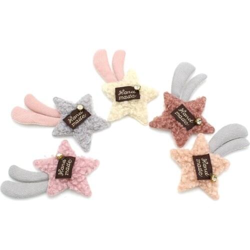 10pcs/lot Cartoon Padded patch Appliques for Craft Clothes Sewing Supplies Socks Gloves Shoes Wedding Decorative