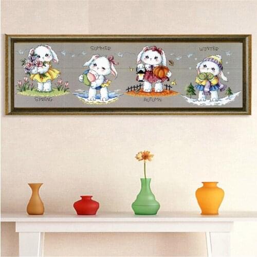 11/14/18/16/22/25ct G174 Stich Cross Stitch Kits Craft Packages Cotton Fabric Floss Counted Needlework Embroidery