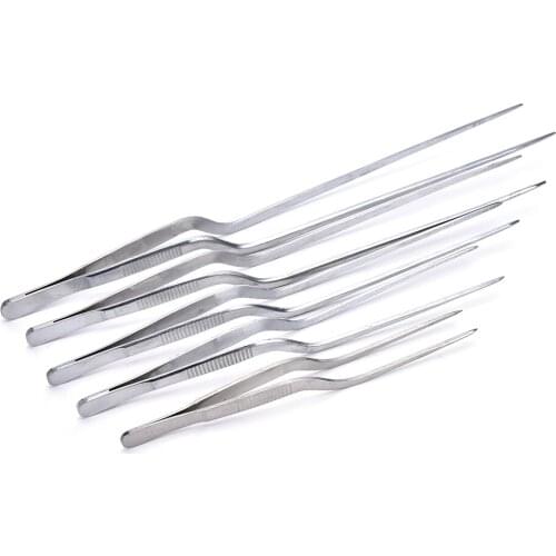 16cm,20cm,23cm,26cm,30cm Professional Ear Cleaner Care Ear Pick Tool Bending Tweezers Stainless Steel Medical Tweezers