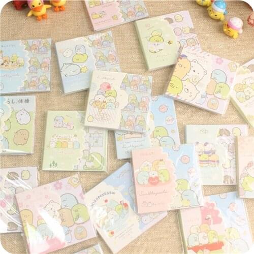 3pc/lot Cute Corner creature Diary Stickers Scrapbooking Holiday Series Planner Kawaii Decorative Stationery Sticker Bookmark