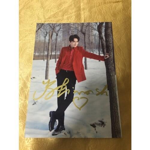 Hand signed iD Dimash Kudaibergen autographed photo 5*7 free ship autograph in ink 022020A
