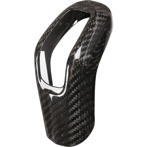 Car Carbon Fiber Gear Shift Knob Cover Trim for Land Rover Range Rover Sport 2014- Car Accessories