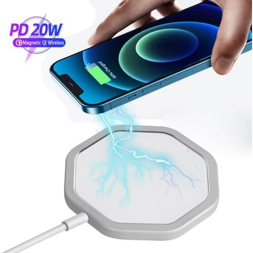 Folding charger Mobile phone wireless charging For iPhone 12 Magnetic Watch charger Dual device USB for type-c Portable